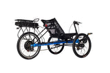 The rear view of the electric Eco-Tad SX recumbent