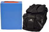 The blue 48 volt 20AH battery and battery bag