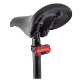 The Sunlite Ion Tail light mounts easily on the seatpost, so you can be seen.